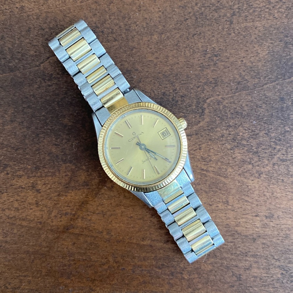 Certina Two Tone Swiss Watch